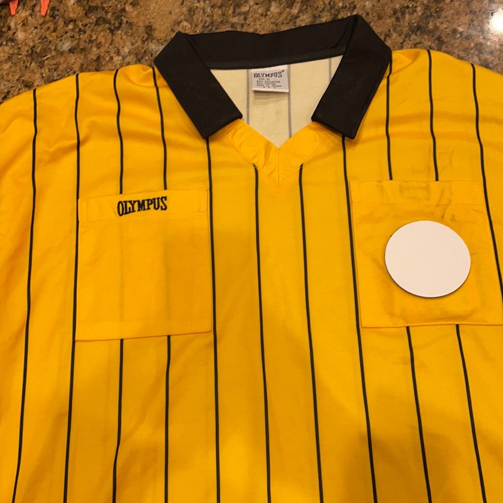 Official soccer referee uniform jersey; brand new